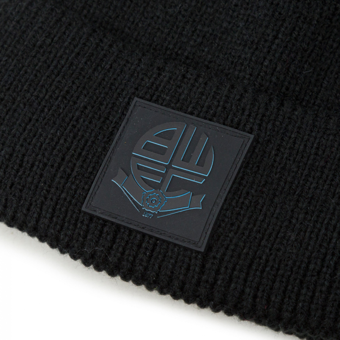 Black Ribbed Cuff Beanie