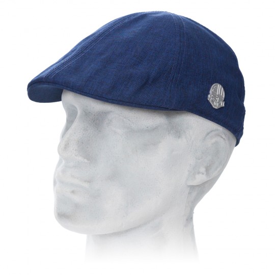 Chambray Flat Cap