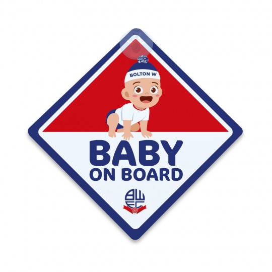 Baby on shop board hanger