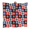 Chequered Crests Fleece Blanket