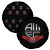 Silver Badge Round Cushion
