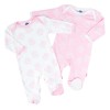 Pink Twin Pack Sleepsuit