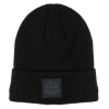 Black Ribbed Cuff Beanie