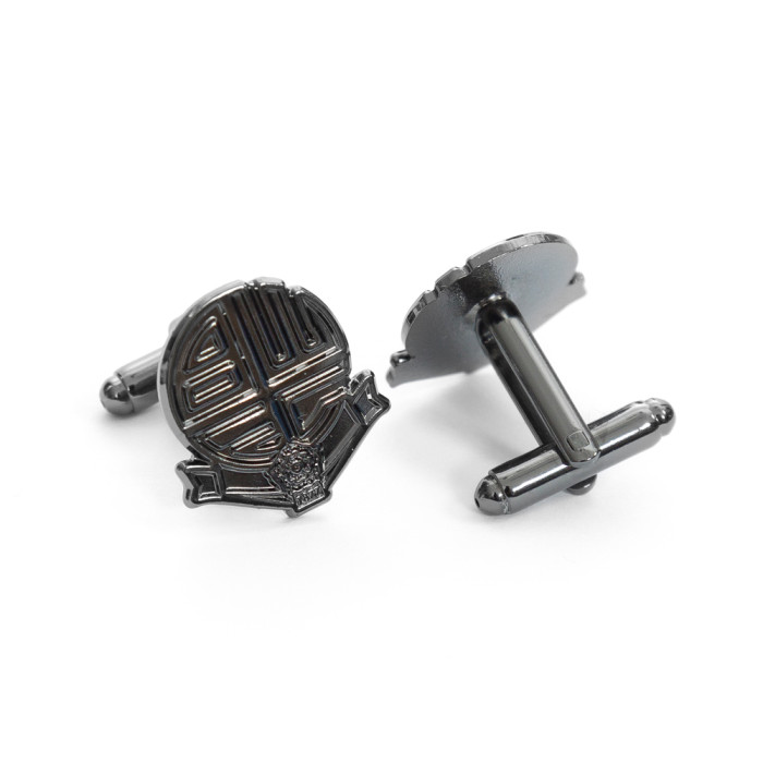 Black Plated Crest Cufflinks