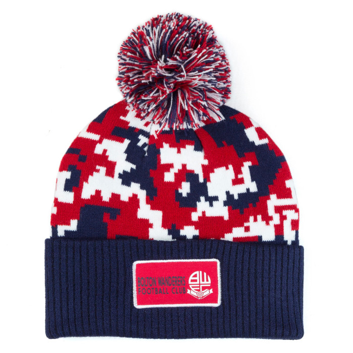 Kids Camo Bobble Beanie