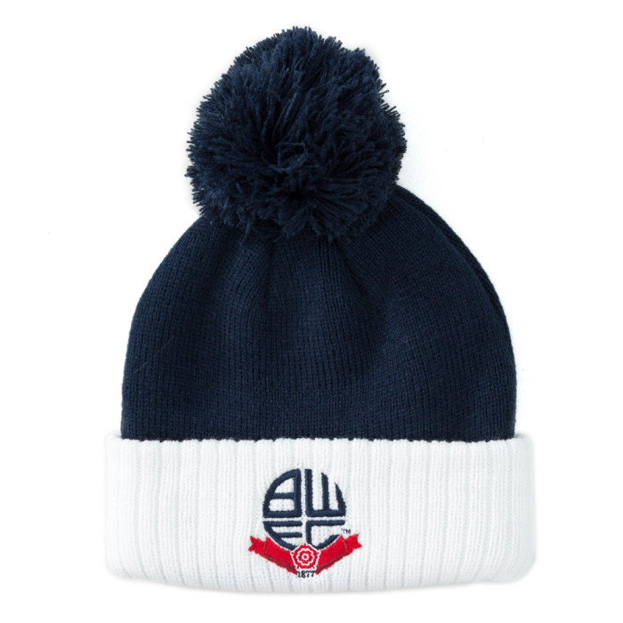 Crest Ribbed Cuff Beanie