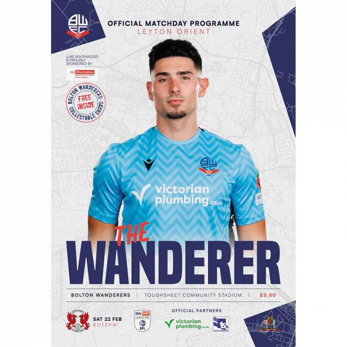 Leyton Orient Programme 22/2/25
