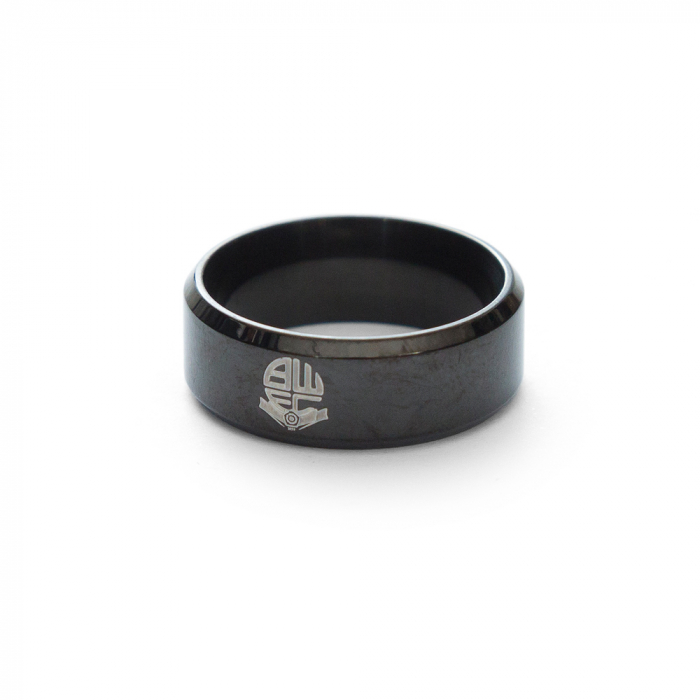 Black Plated Band Ring